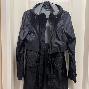 the north face trench coat black wind breaker size small